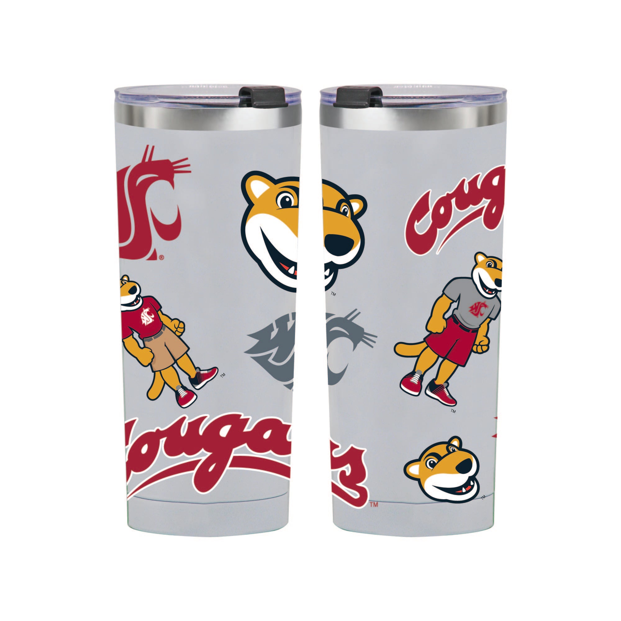 24oz Washington State Cougars Medley Stainless Steel Tumbler