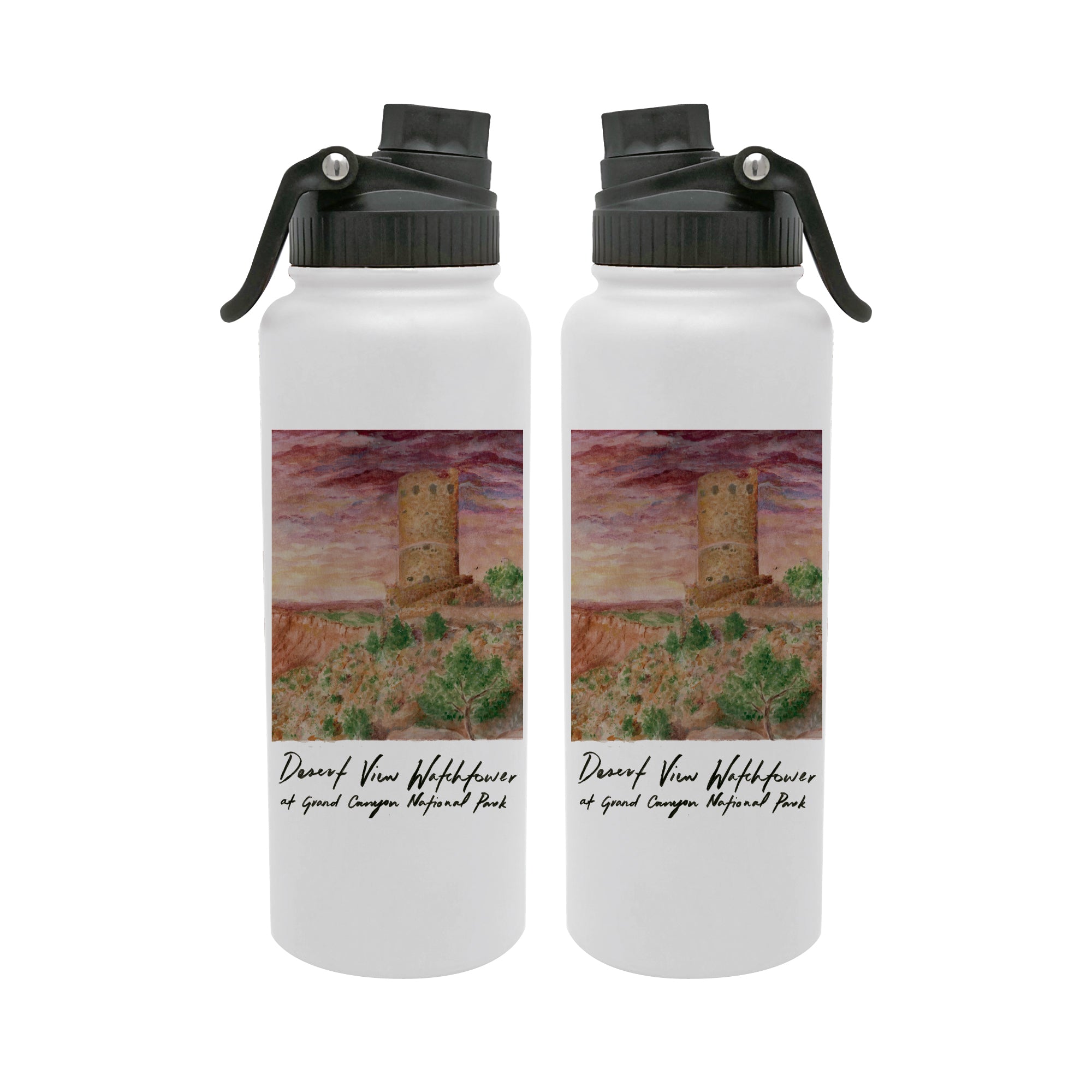 Grand Canyon National Park 34oz Aqua Bottle by Laura Wilcox