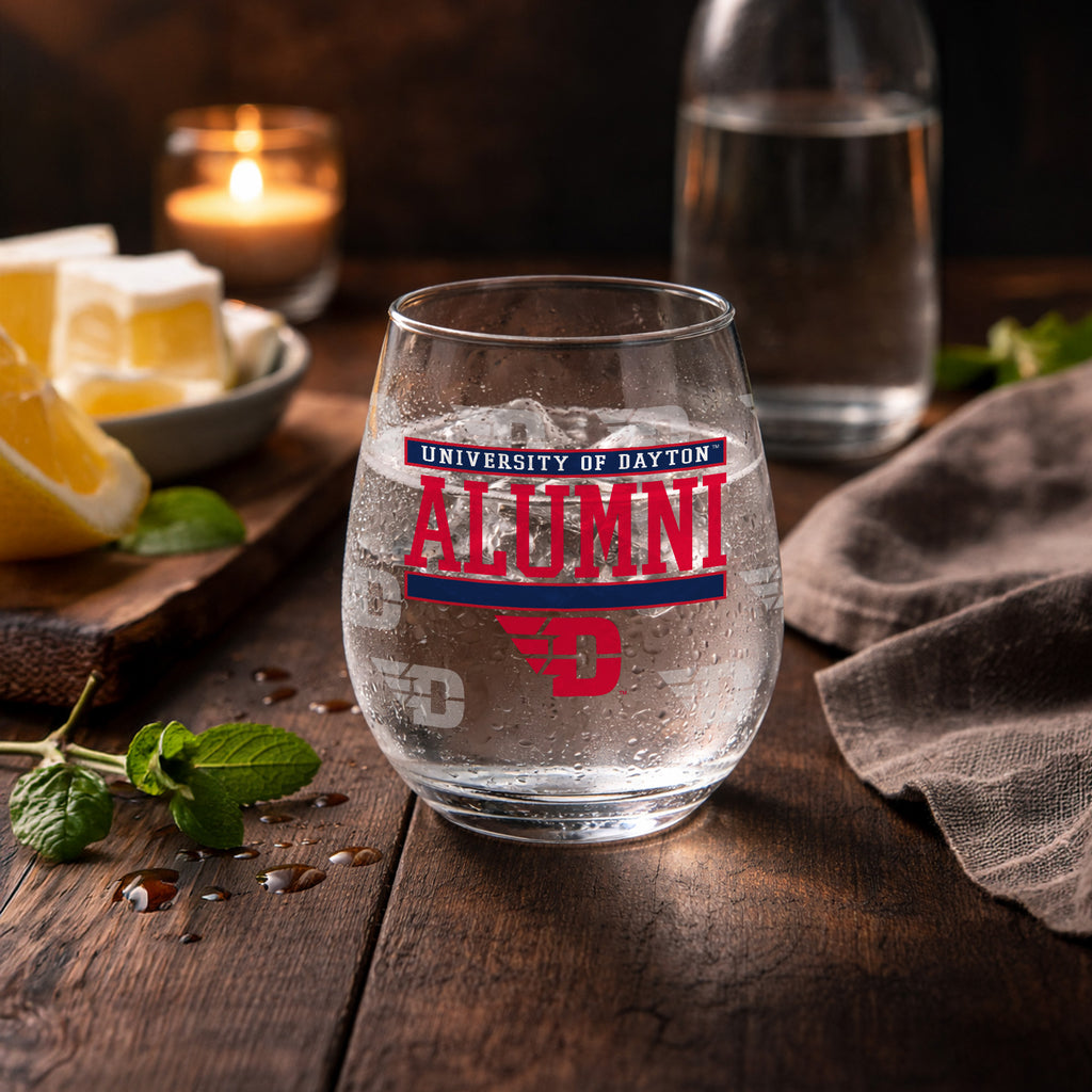 Set of 2 Dayton Flyers Alumni 15oz Stemless