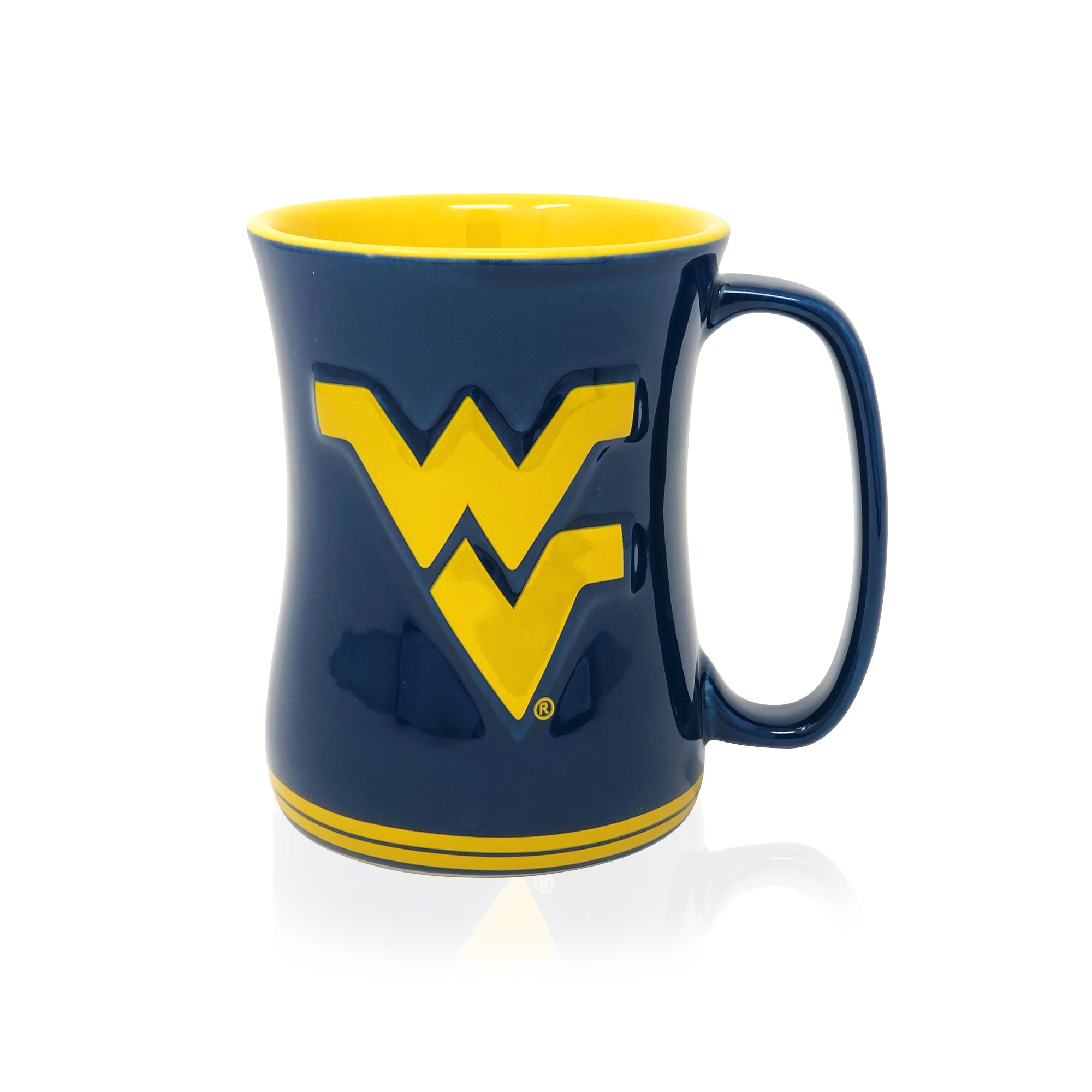 West Virginia sculpted barista mug for coffee lovers