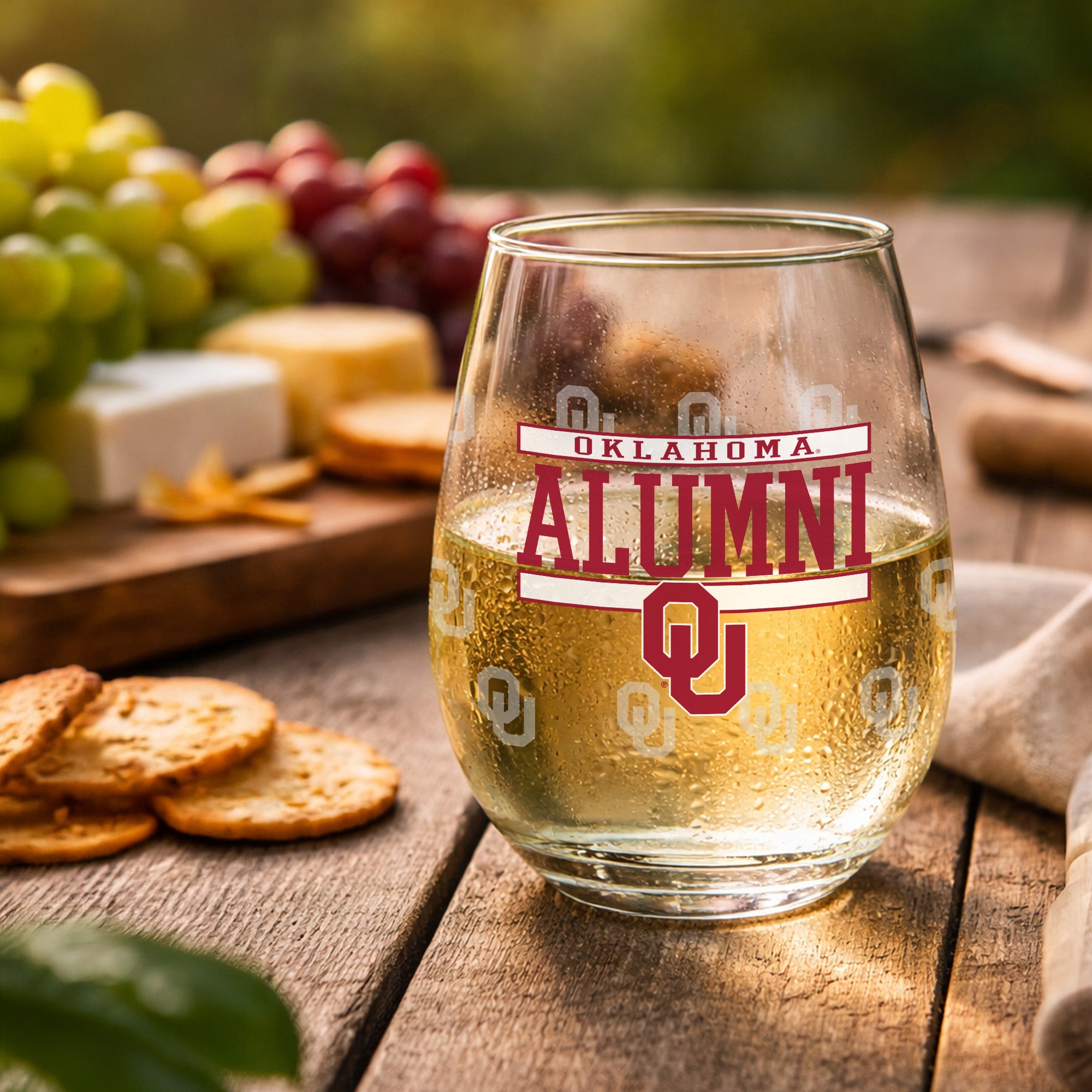 Set of 2 Oklahoma Sooners Alumni 15oz Stemless
