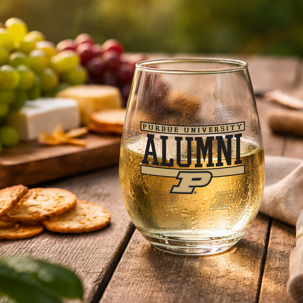 Set of 2 Purdue Boilermakers Alumni 15oz Stemless