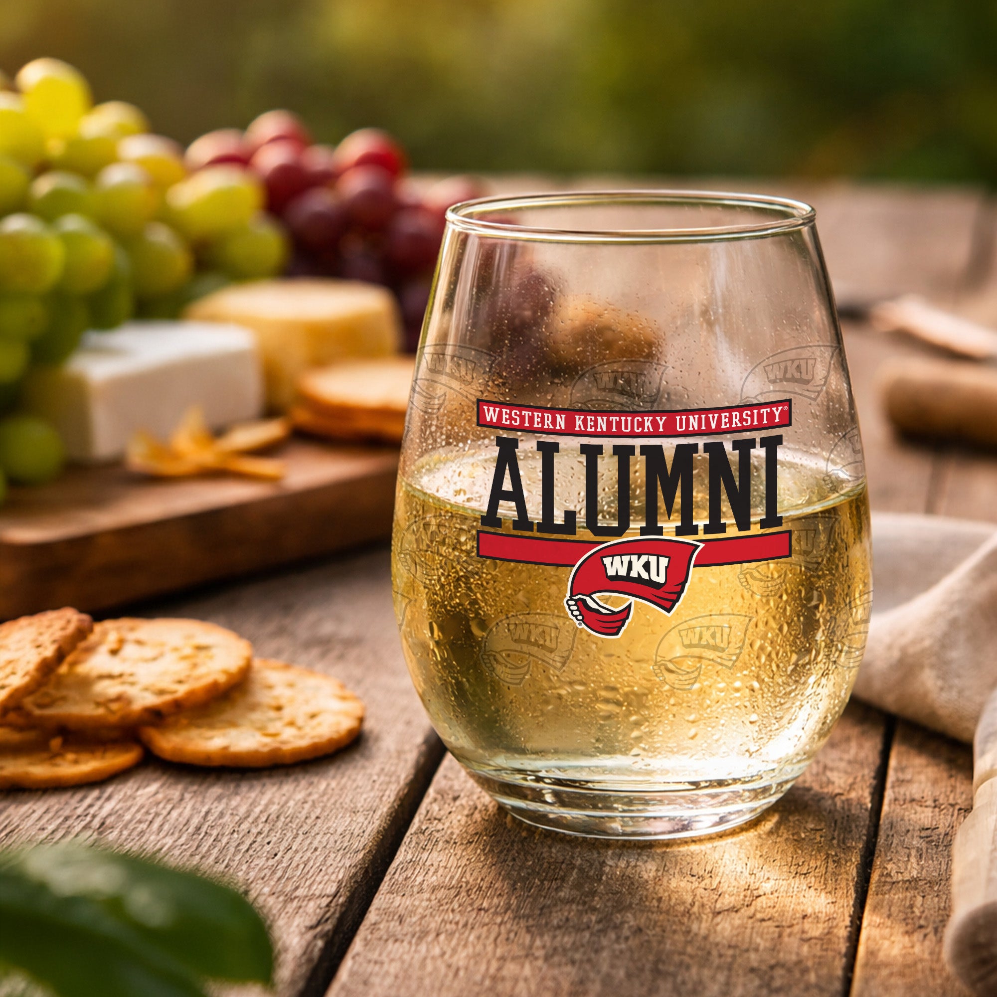 Set of 2 Western Kentucky Hilltoppers Alumni 15oz Stemless
