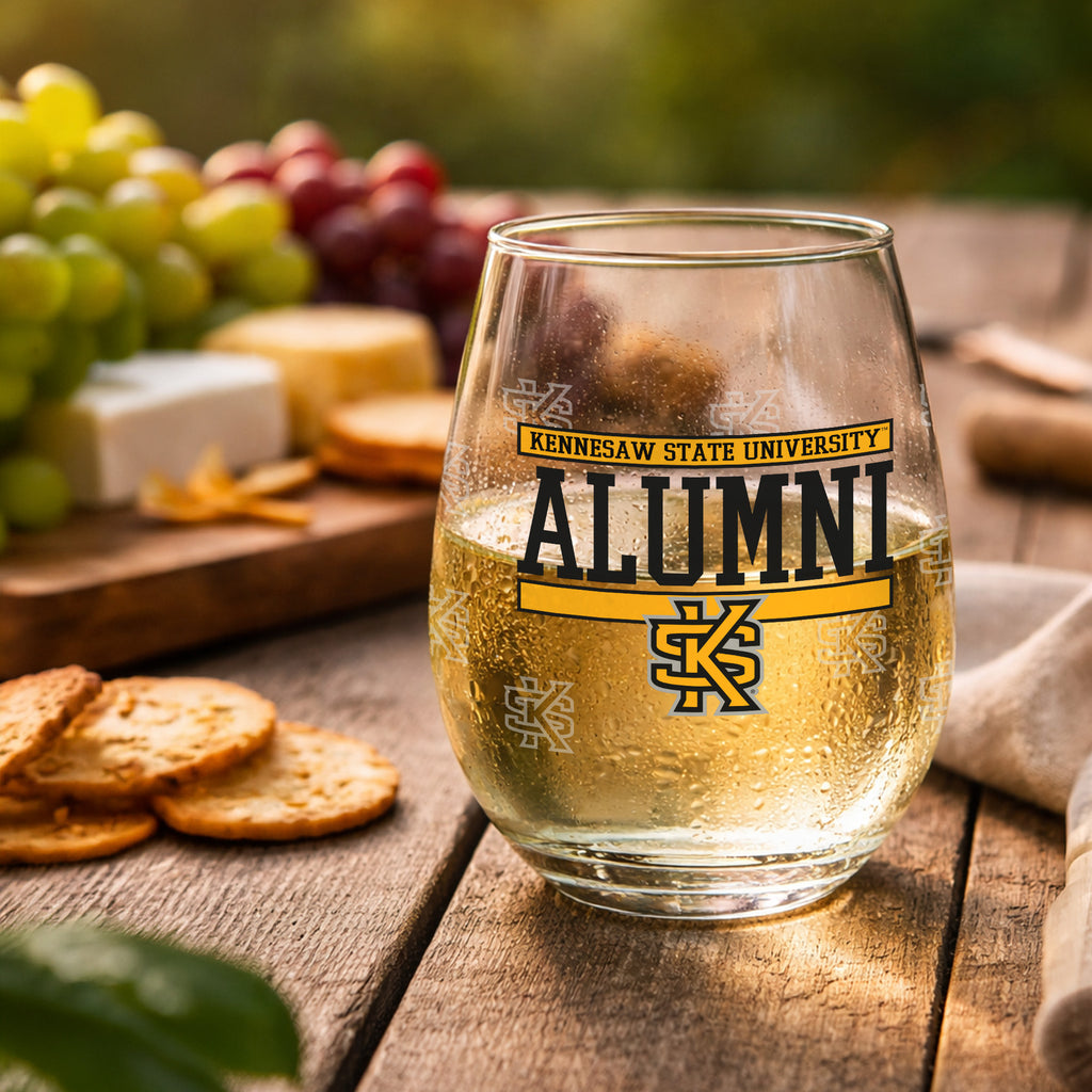 Set of 2 Kennesaw State Owls Alumni 15oz Stemless