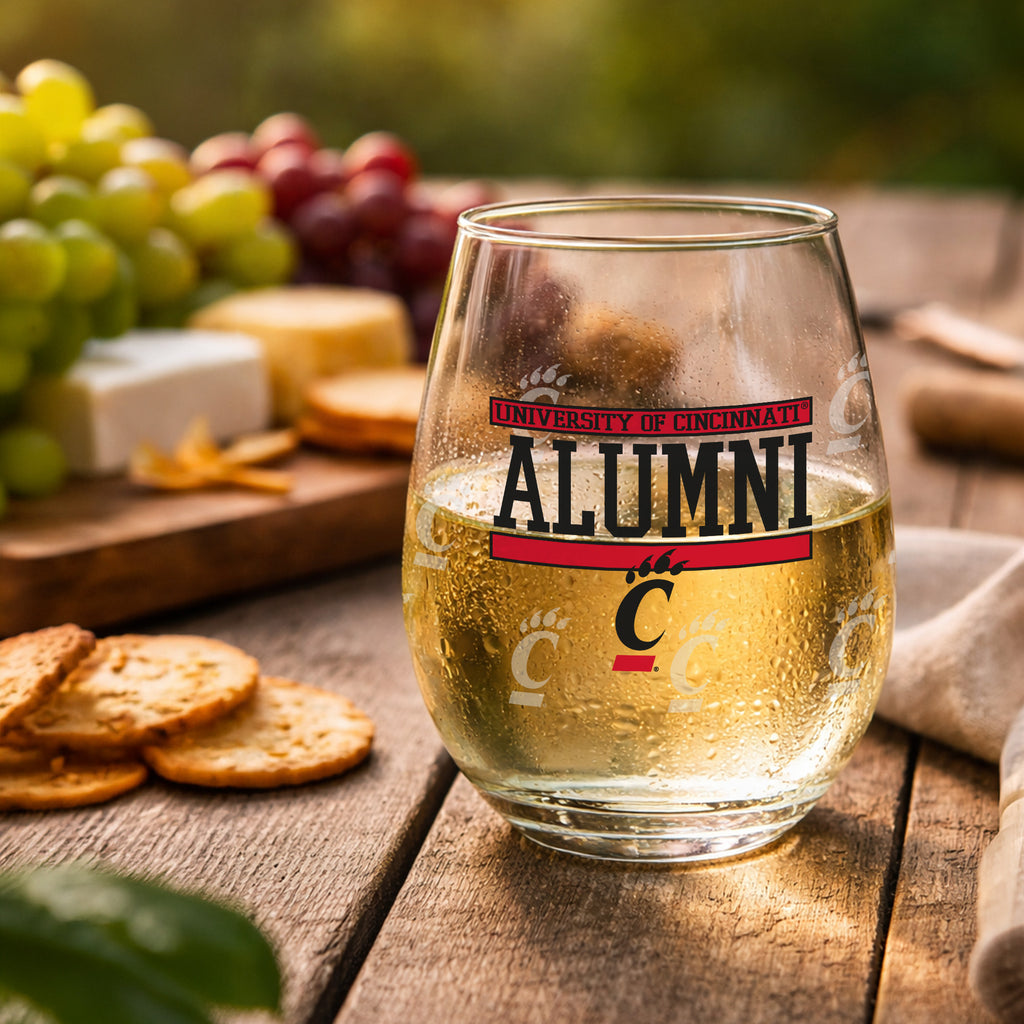 Set of 2 Cincinnati Bearcats Alumni 15oz Stemless
