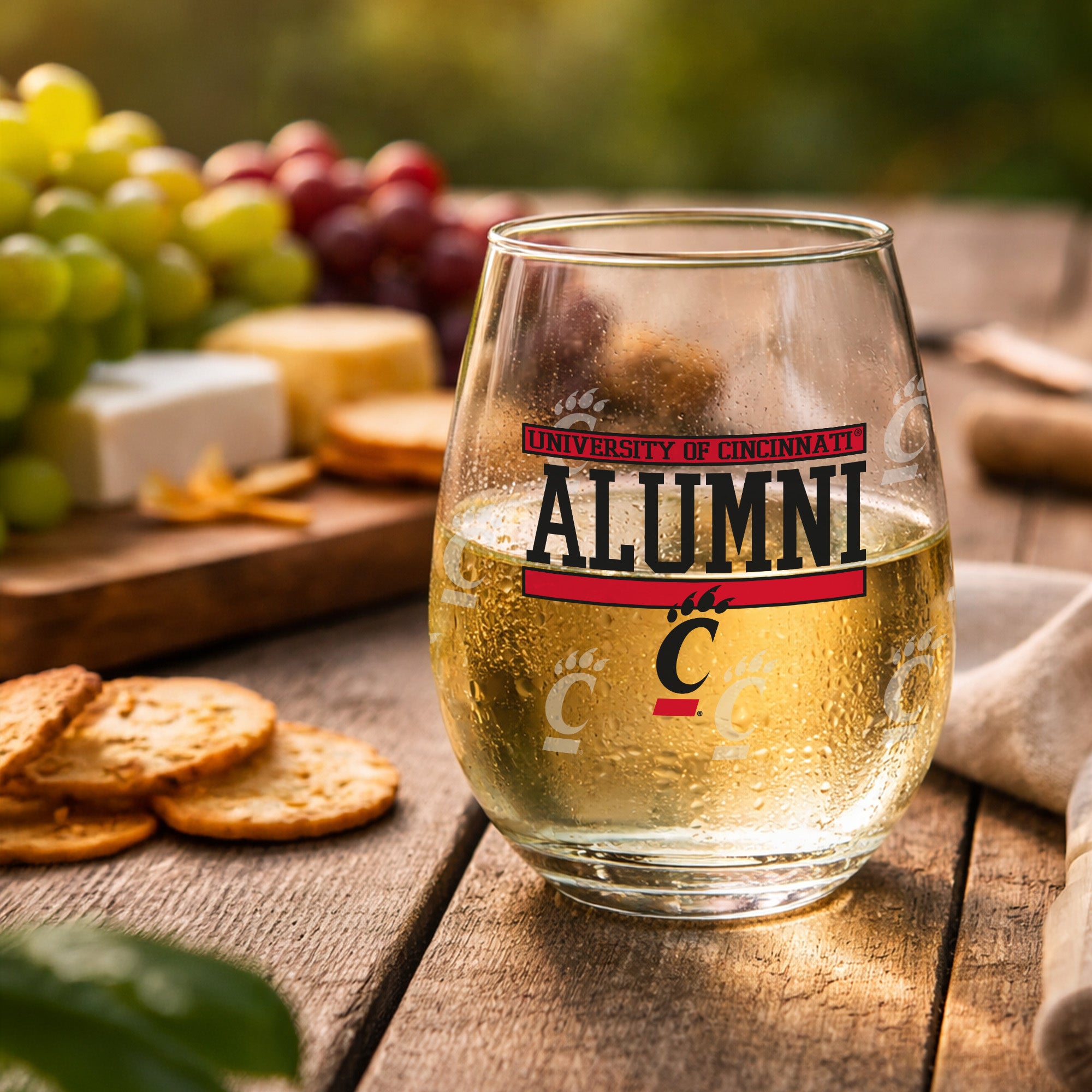 Set of 2 Cincinnati Bearcats Alumni 15oz Stemless