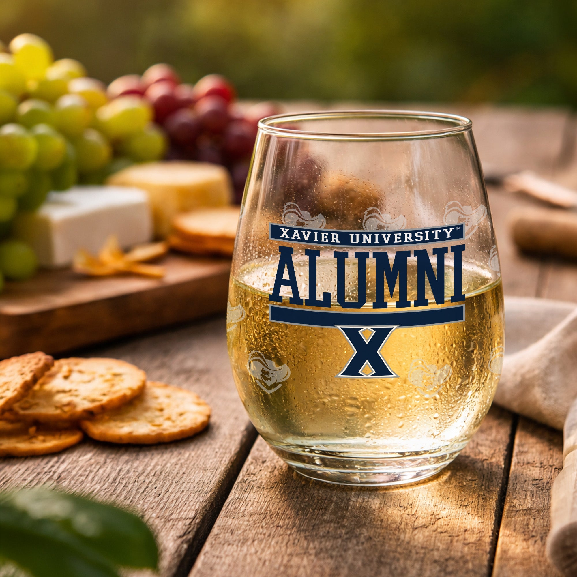 Set of 2 Xavier Musketeers Alumni 15oz Stemless
