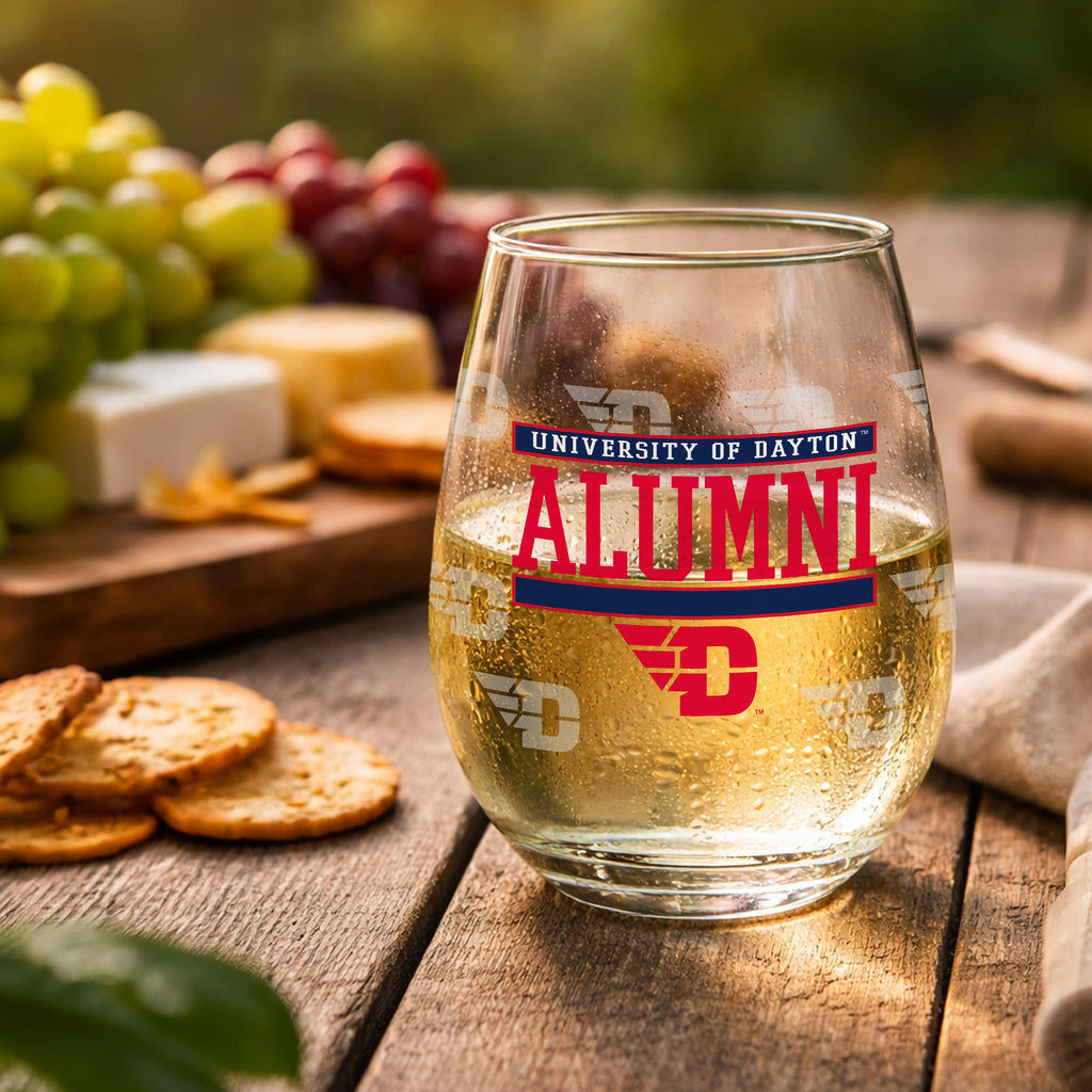 Set of 2 Dayton Flyers Alumni 15oz Stemless