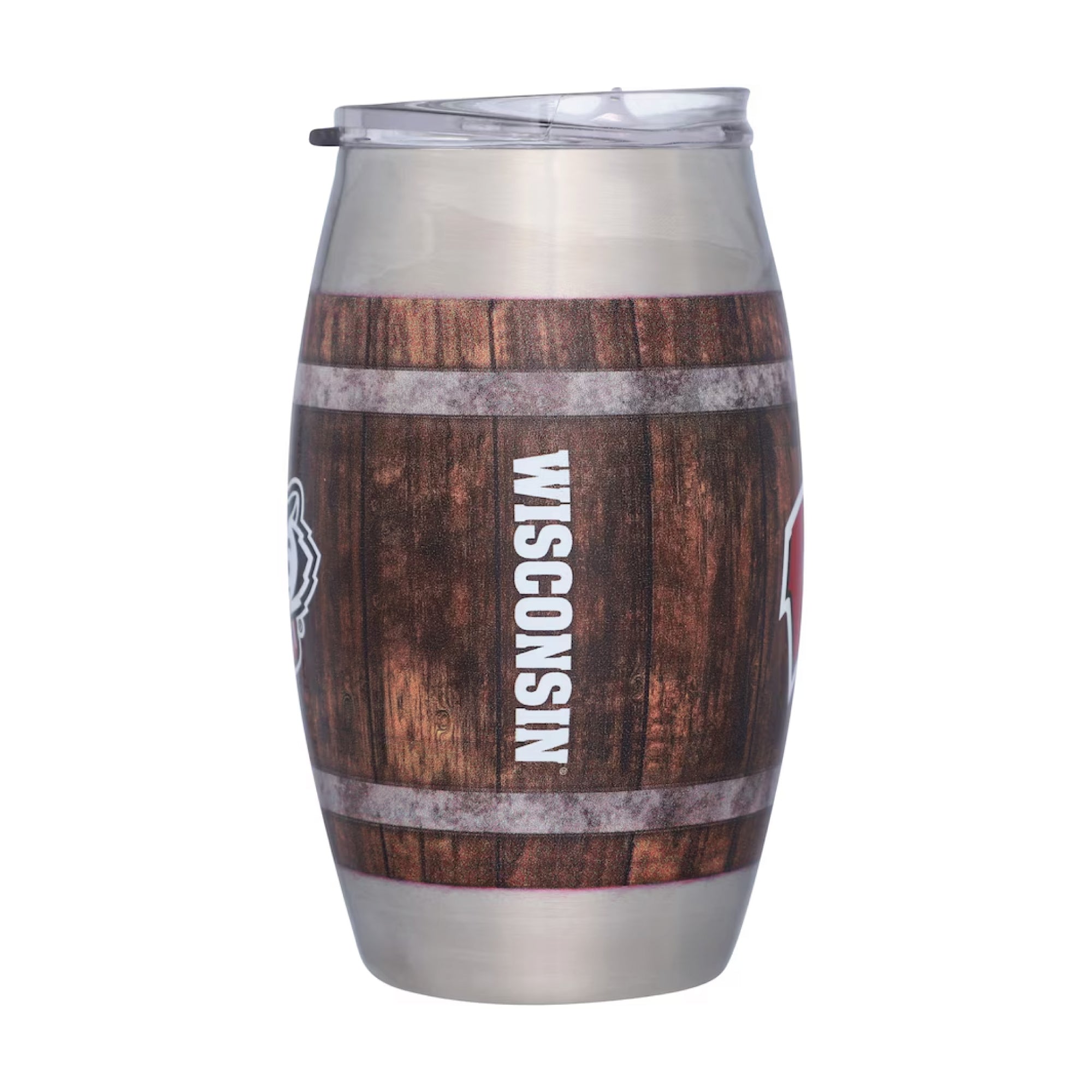 15oz Wisconsin Badgers Barrel Tumbler