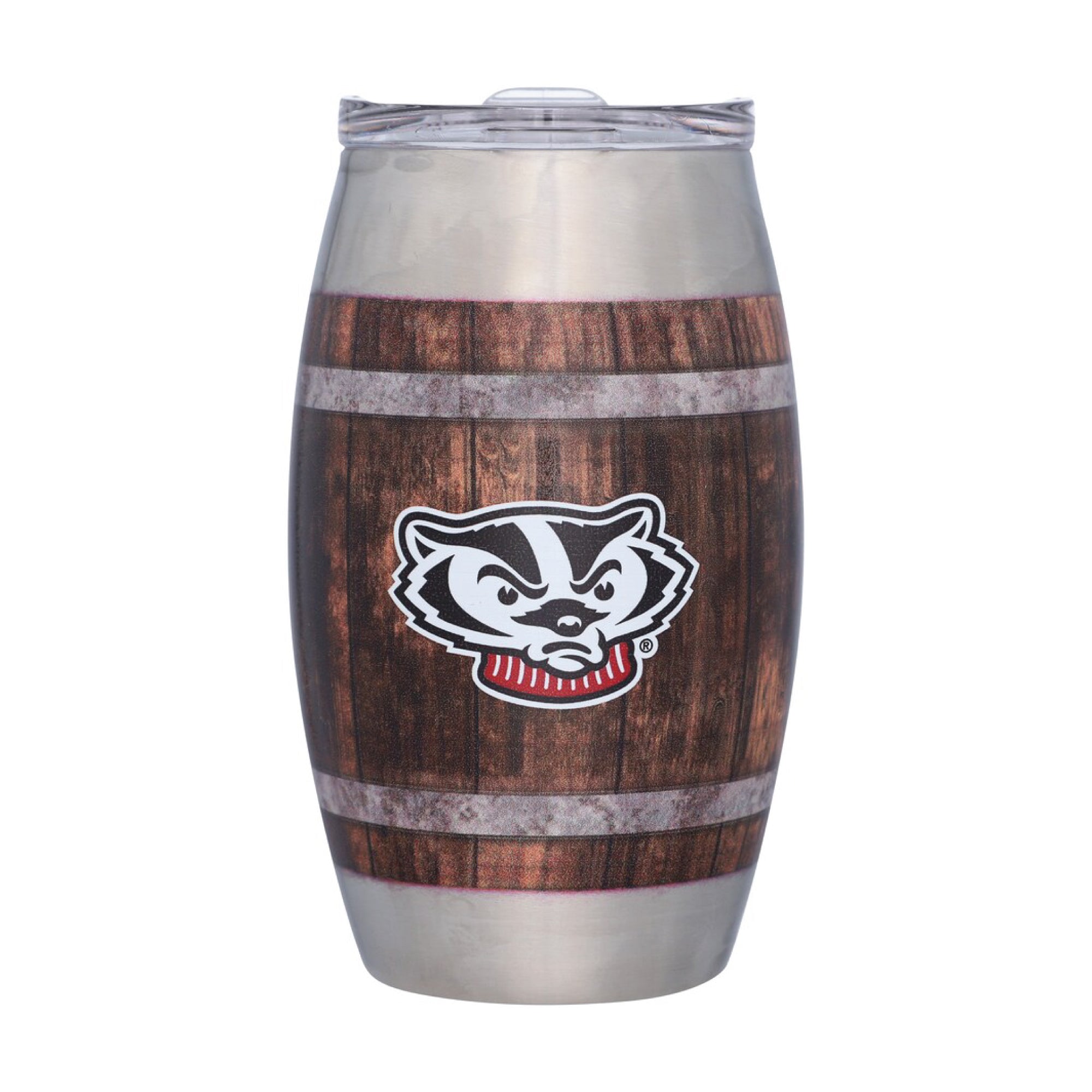 15oz Wisconsin Badgers Barrel Tumbler
