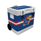 37QT Kansas Jayhawks Rotomolded Wheeled Cooler