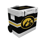37qt Iowa Hawkeyes Rotomolded Wheeled Cooler