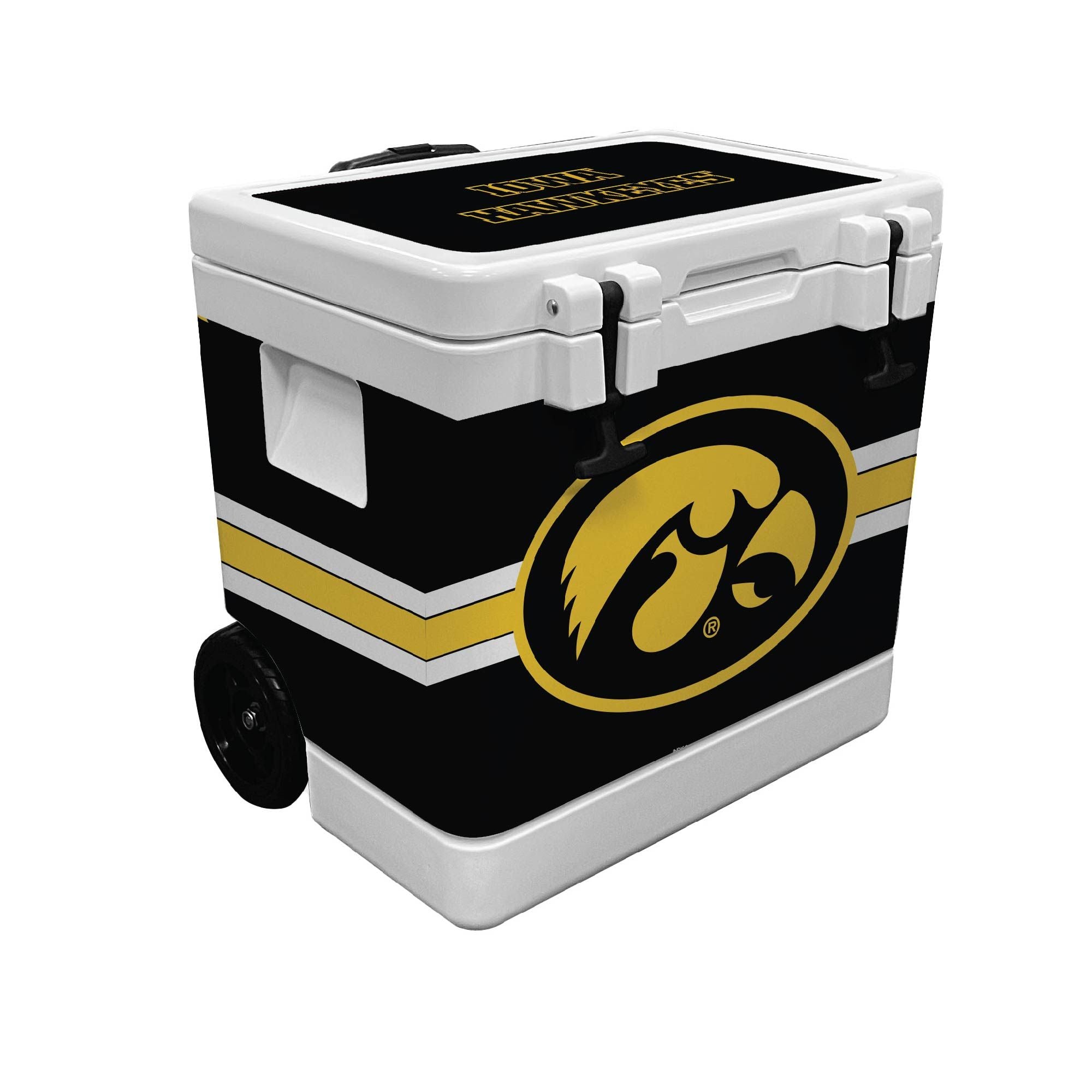 37qt Iowa Hawkeyes Rotomolded Wheeled Cooler