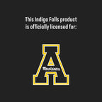 Set of 2 App State Mountaineers 15oz Floral Stemless Wine Glass