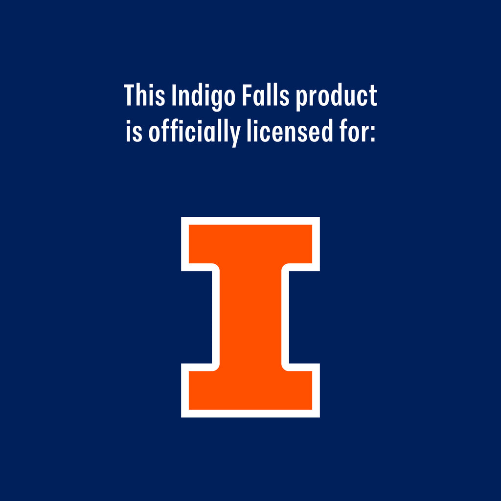 Set of 2 Illinois Fighting Illini College Vault Sketch 14oz Rocks Glasses