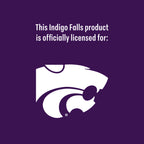 Set of 2 Kansas State Wildcats Campus Line Art 14oz Rocks Glasses