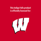 Set of 2 Wisconsin Badgers College Vault Sketch 14oz Rocks Glasses