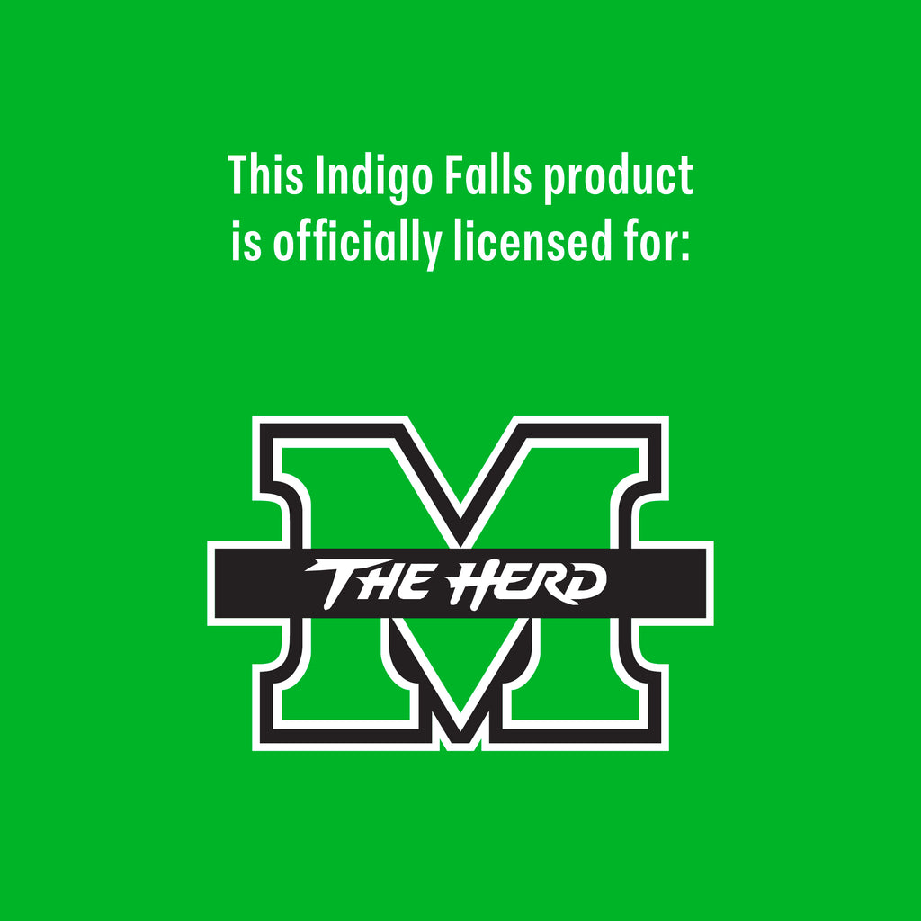 Set of 2 Marshall Thundering Herd 14oz Ring Rocks Glasses