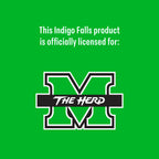 Set of 2 Marshall Thundering Herd 14oz Ring Rocks Glasses