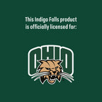 Set of 2 Ohio Bobcats 14oz Ring Rocks Glasses