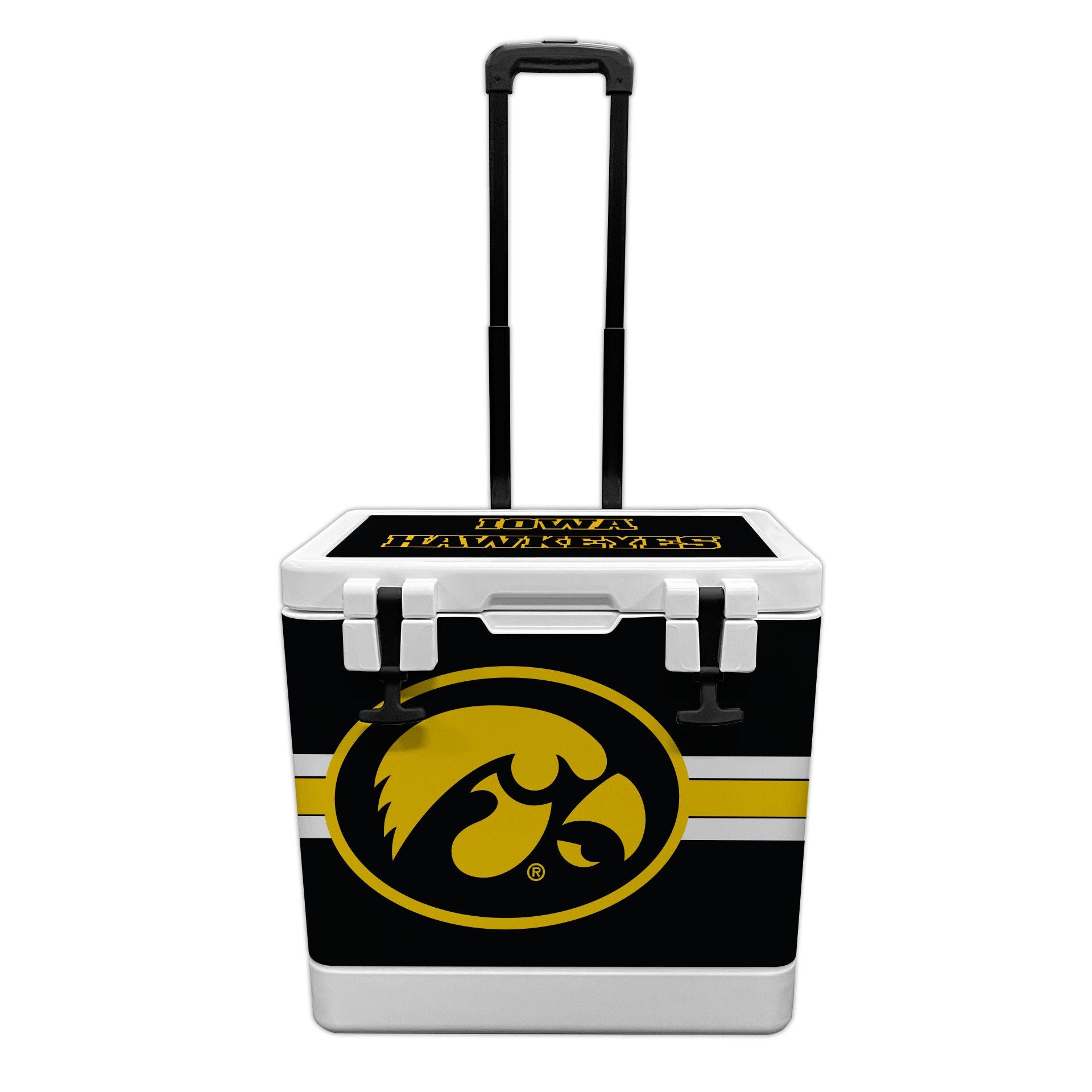 37qt Iowa Hawkeyes Rotomolded Wheeled Cooler