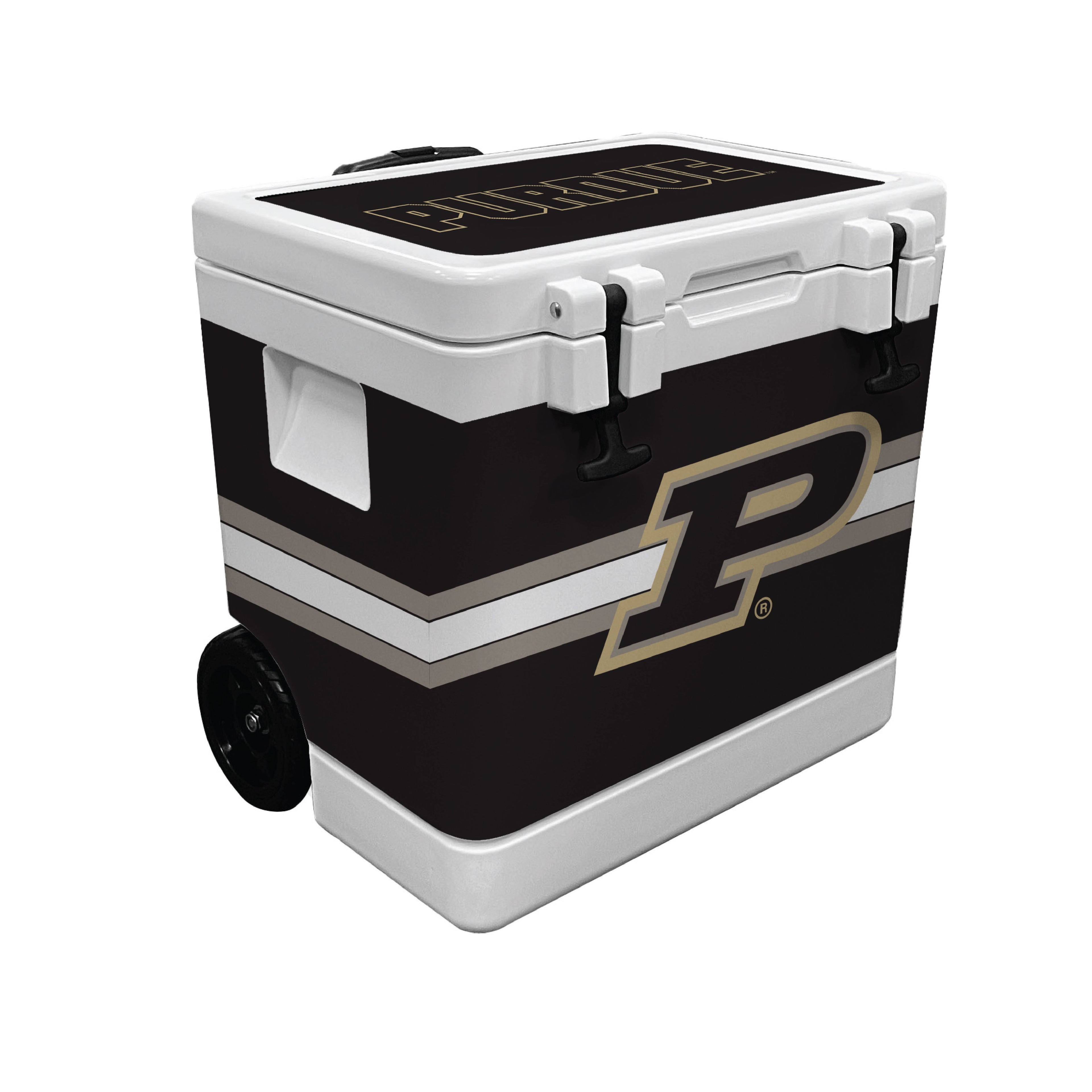 37QT Purdue Boilermakers Rotomolded Wheeled Cooler