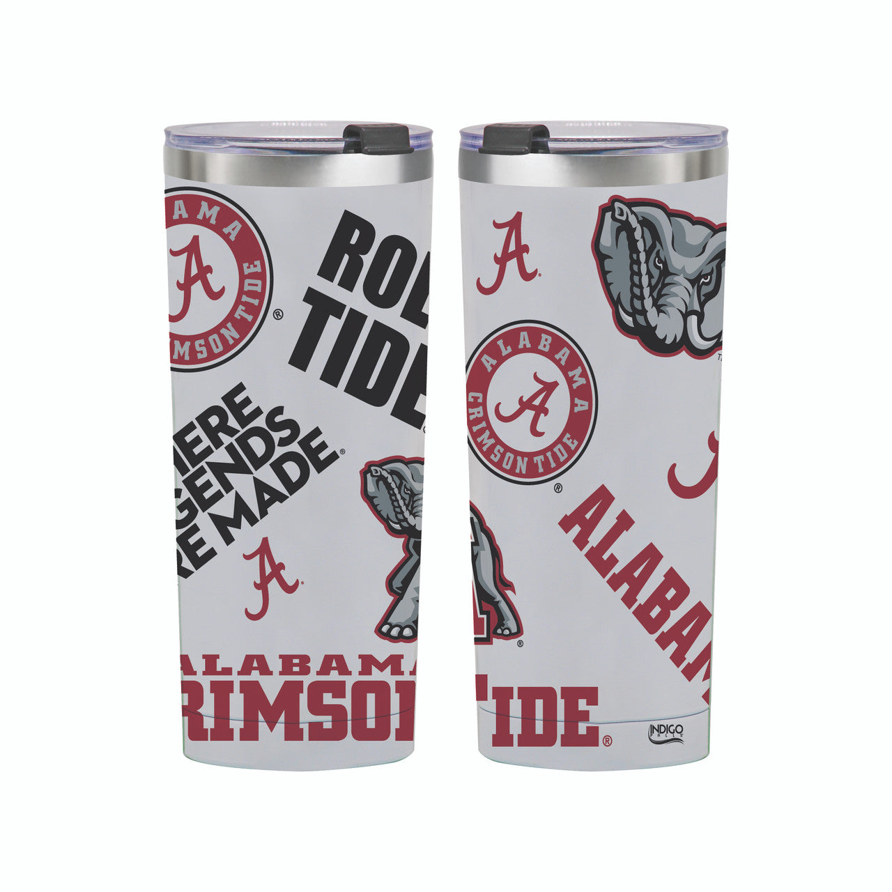 One tumbler (front and back) shown in the image. 