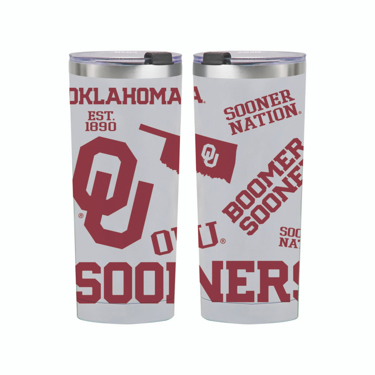 One tumbler shown (front and back)