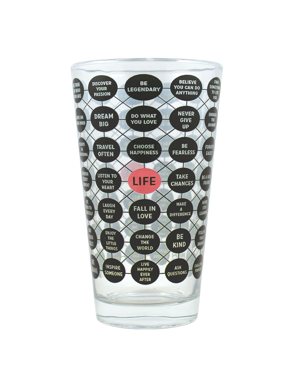 Set of 2 Rules of Life 16oz Pint Glasses